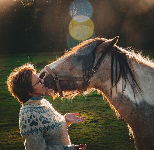 Billede af Winnie og hest